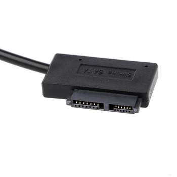 

USB 2.0 Type A To 13Pin(7+6) SATA Adapter Cable External Power For CD-ROM DVD-ROM T3LB