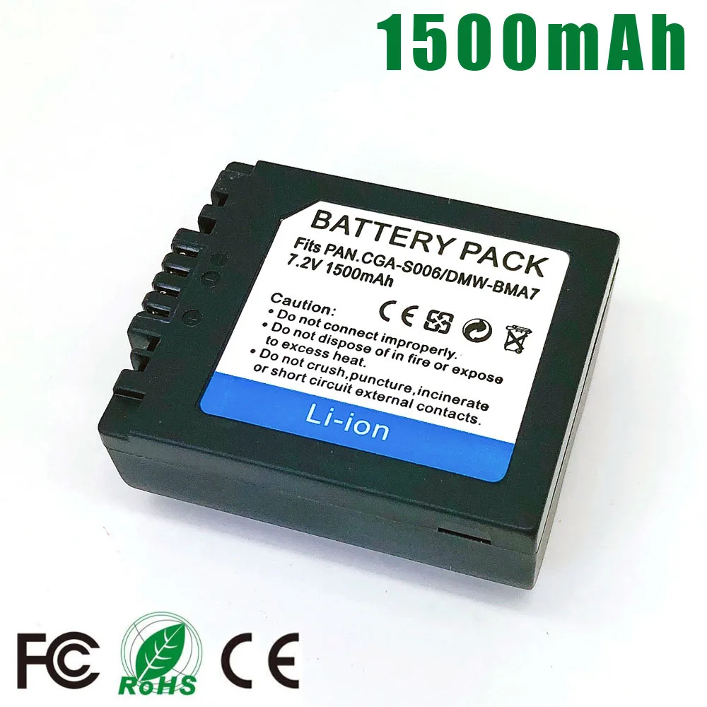 Batería panasonic cgr-s006 cgr-s006e cgr-s006e//1b dmwbm-a7