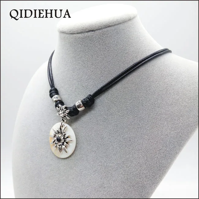 QIDIEHUA модное 12 цветов ожерелье Эдельвейс, натуральное ожерелье Октоберфест, ручная работа, ювелирное изделие