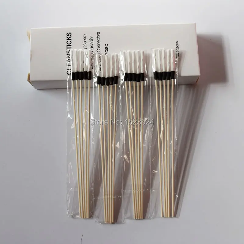 100 шт./лот 2,5 мм волоконно-оптические чистящие палочки чистящие тампоны для FC/SC/ST Разъем
