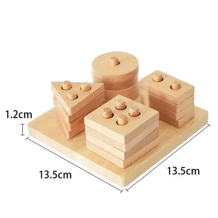 Blocos de Empilhamento de Madeira Toy para o Bebê Grupo Crianças Formas Geométricas Blocos Educação Bm88 1 9 1 Set Crianças Blocos De Empilhamento de