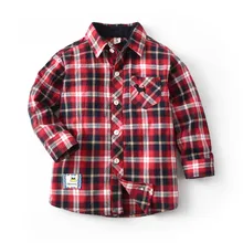 Детские школьные блузки для маленьких мальчиков, г., красные рубашки в британском стиле, Camisa Одежда для мальчиков зимняя одежда для детей 2, 3, 4, 5, 6 лет
