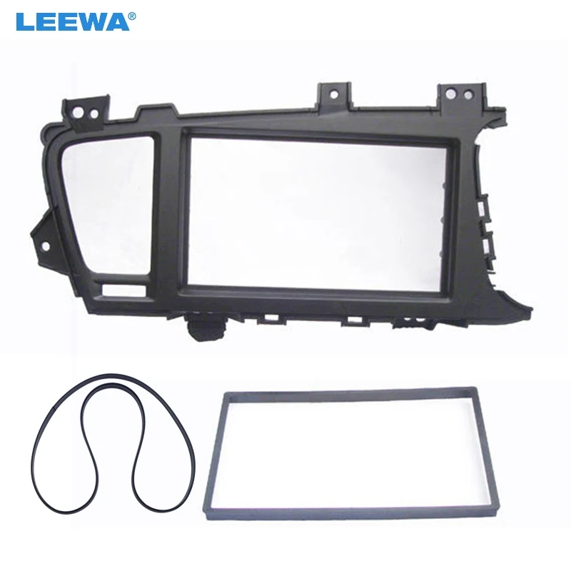 

LEEWA Car Radio Audio 2DIN Fascia Frame Adapter for KIA Optima K5 (RHD) 2010+ Dashboard Frame Panel Installation Mount Kit #5164