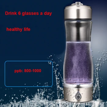 

Portable Water Ionizer Hydrogen Generator For H2 Rich Hydrogen Water Bottle Ionizer 450ML USB Electrolysis Hidrogen