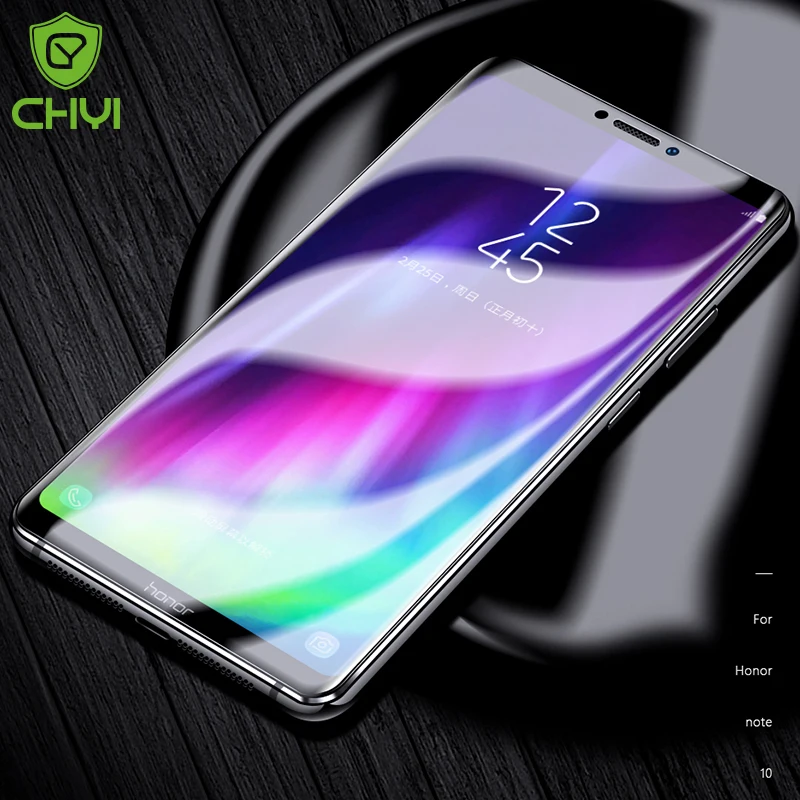 CHYI для huawei honor note 10 Оригинальное защитное стекло Силиконовое изогнутое nano ремонт