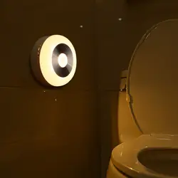 Светодиодный сенсор управление Индукционная лампа экономии энергии батарея работает настенный Ночник свет для ванная комната лестницы