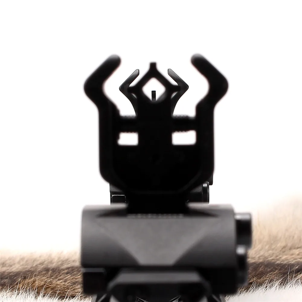 Ohhunt Modelo Tactical Flip up Frente Vista Traseira Vistas Definir Ferro Diamante Aberturas Duplo Windage Ajuste 4 ar 15 Mod. 1271384 7 Esporte e Lazer