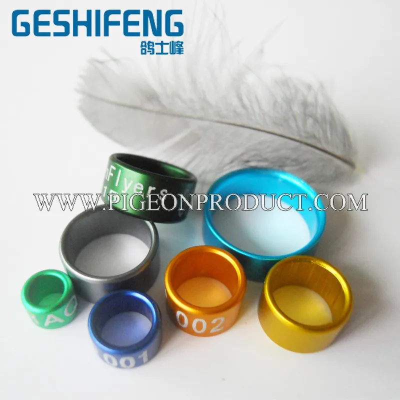 

50pcs 2-13mm aluminium pigeon ring bird leg band free shipping