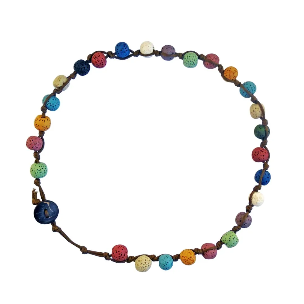 ZP-BS376-3 Diffuser Leather Locket Bracelet