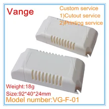 20 шт./лот литья корпус 92*40*24 мм IP54 огнеупорный ПК пластиковые окна проекта для Светодиодный драйвер устройства