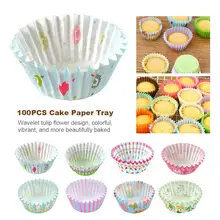 100 шт. бумага для выпечки, инструменты для приготовления кексов, чашка для торта, наборы для десерта, маслостойкий набор для выпечки с шоколадом, кухонные аксессуары