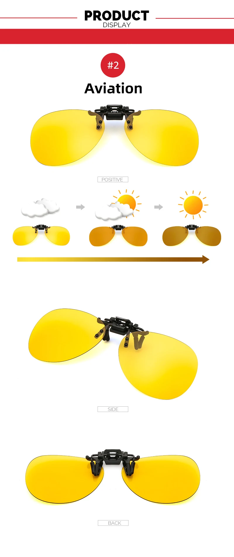 Красочные передовые фотохромные клип на солнцезащитные очки поляризованные день и Ночной объектив для вождения мужчин изменение цвета зажимы для очков