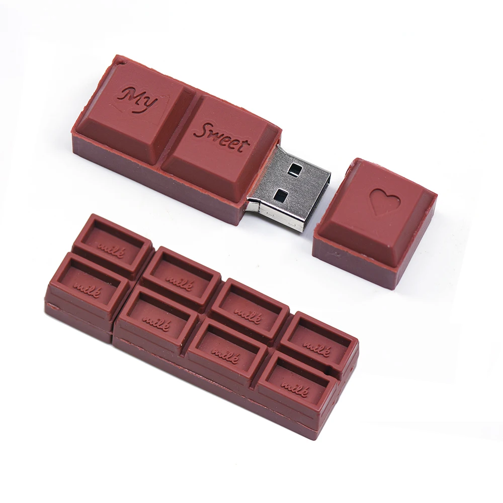 Горячий шоколад весело USB флешка флешки 16 ГБ 64 ГБ 32 ГБ 4 ГБ 8 ГБ флэш-памяти флэш-накопитель Stick Memory stick Модные подарки милые
