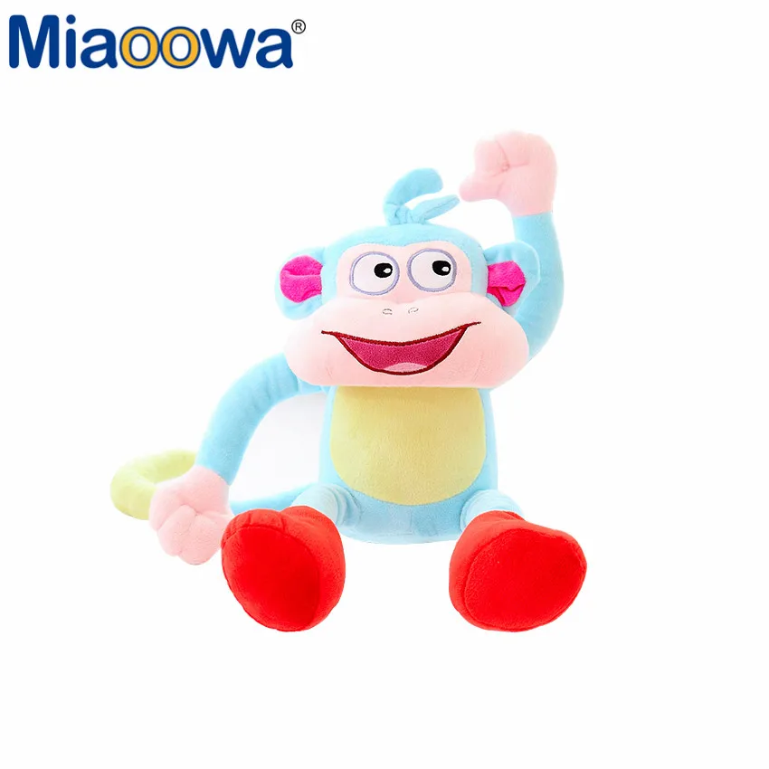 3Pc /set 25cm High Quality Genuine love adventure of Dora monkey Boots Swiper dolls Plush Animals Children's Day gift