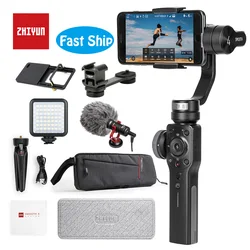 Zhiyun Smooth 4 Stabilizer 3-Axis Handheld Gimbal for Smartphone Gopro Camera iPhone Xs X 8 Plus (Pull & Zoom Control) VS Osmo 2