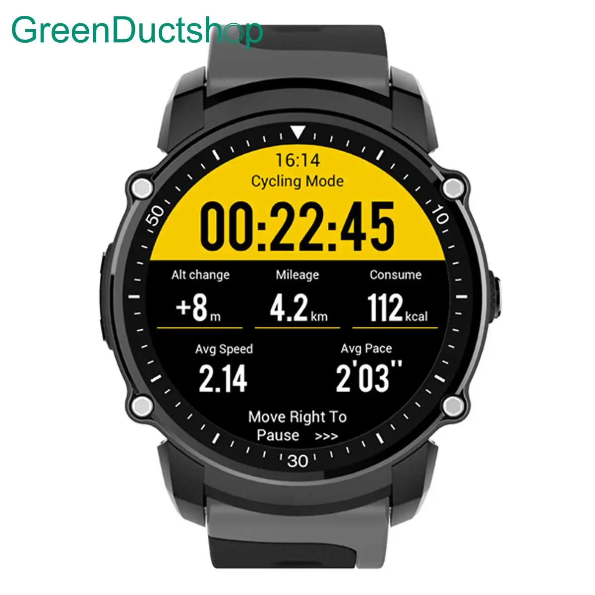 Gps Bluetooth Smart Multi-mode Спорт Фитнес Smartwatch Браслет трекер Водонепроницаемый сердечного