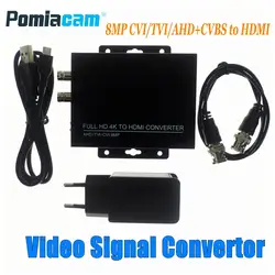 Оптовая продажа HDC-ADH видео конвертер автоматическое определение Full HD 4 K 8MP CVI/TVI/AHD + CVBS, чтобы HDMI конвертер для камер видеонаблюдения