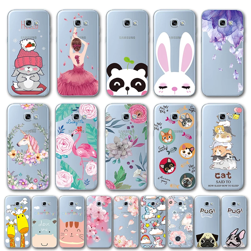

Cover Case For Samsung A5 2017 A520 5.2" 3D Relief Flower Bird Lace Phone Cases Coque For Samsung Galaxy A5 2017 A520 SM-A520F