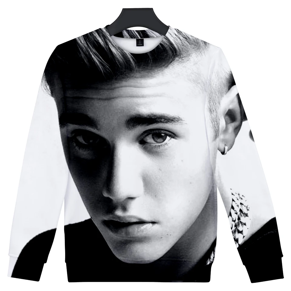 Justin Bieber Sweatshirts New Winter Fleece Men Hoodies 3D Fashion Pullover Hip Hop Sweatshirts Tracksuit Justin Bieber
