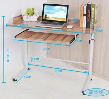 

100*40CM Portable Bedside Notebook Table Mutil-Purpose Computer Desk Children Study Desk Lazy Laptop Desk With Keyboard Tray