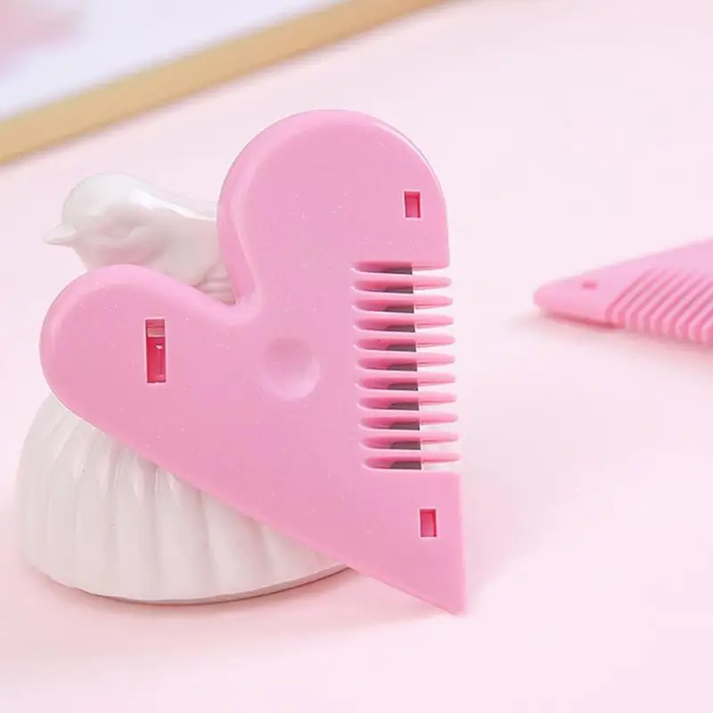 Beauty Hair Trimmer Love Heart Shape Thinning Hair Cutting Comb