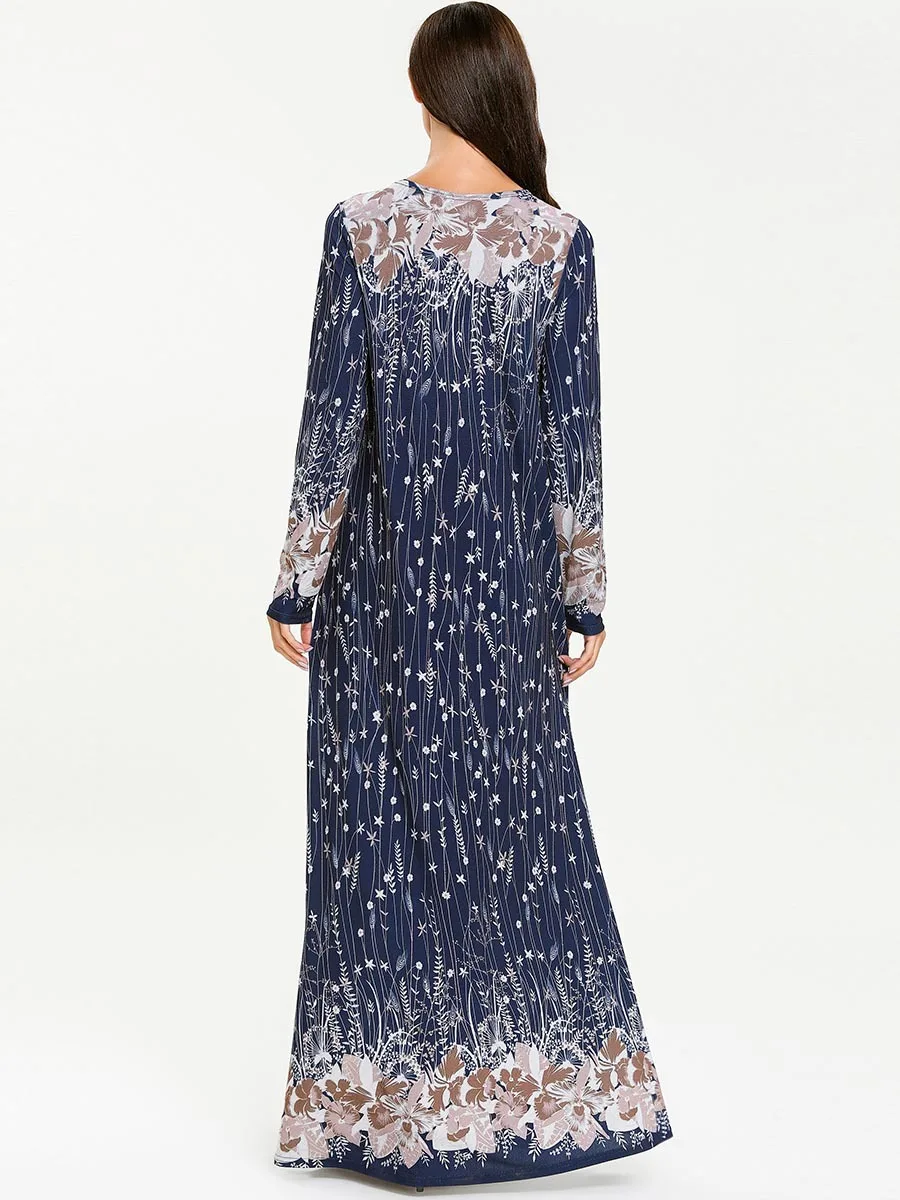 Длинное мусульманское платье abaya s Дубай женское Абая Марокканская Турция