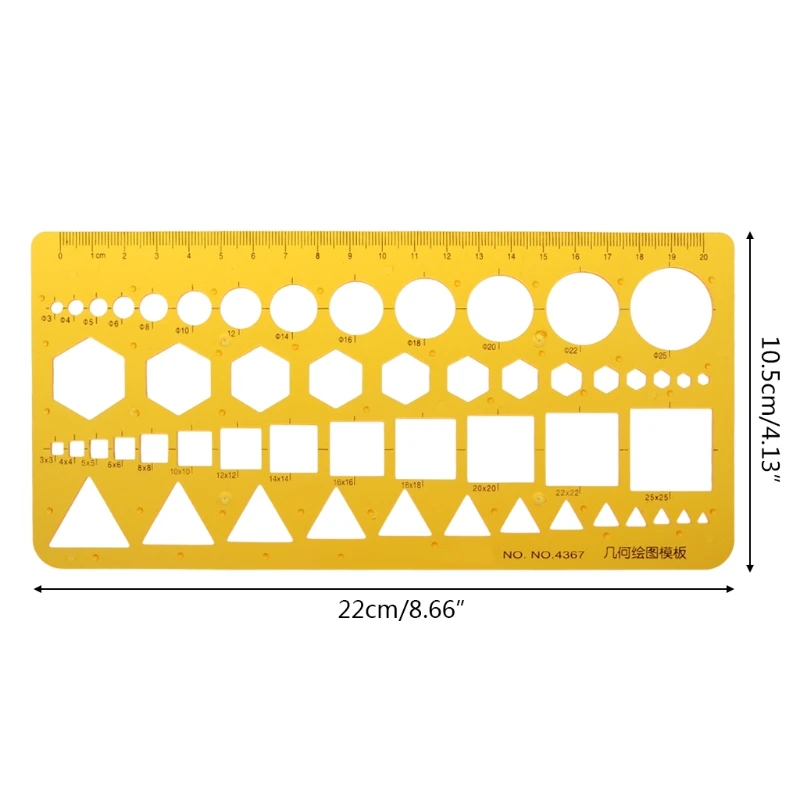 Пластиковый геометрический шаблон линейки универсальные Triang шаблонные линейки трафарет для рисования измерительный инструмент для студентов офисные школьные принадлежности