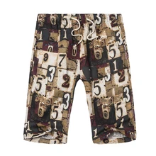 Мужские летние повседневные шорты большого размера, свободные шорты, мужские пляжные шорты с эластичной резинкой на талии, мужские хлопковые повседневные шорты, размер 8XL