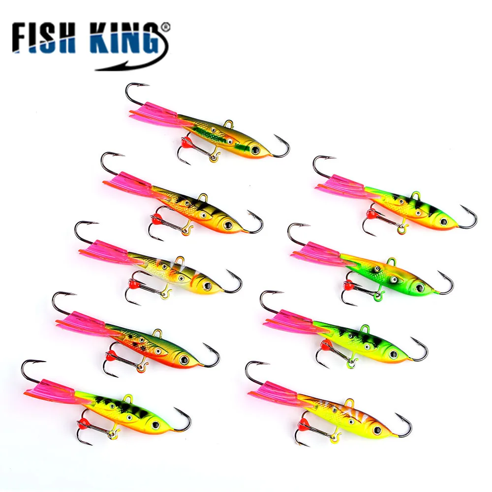  Ice Fishing Lure 1PC two Size Bass Hard Lure Wobblers Minnow Swim Bait With Hooks For Fly Fishing A