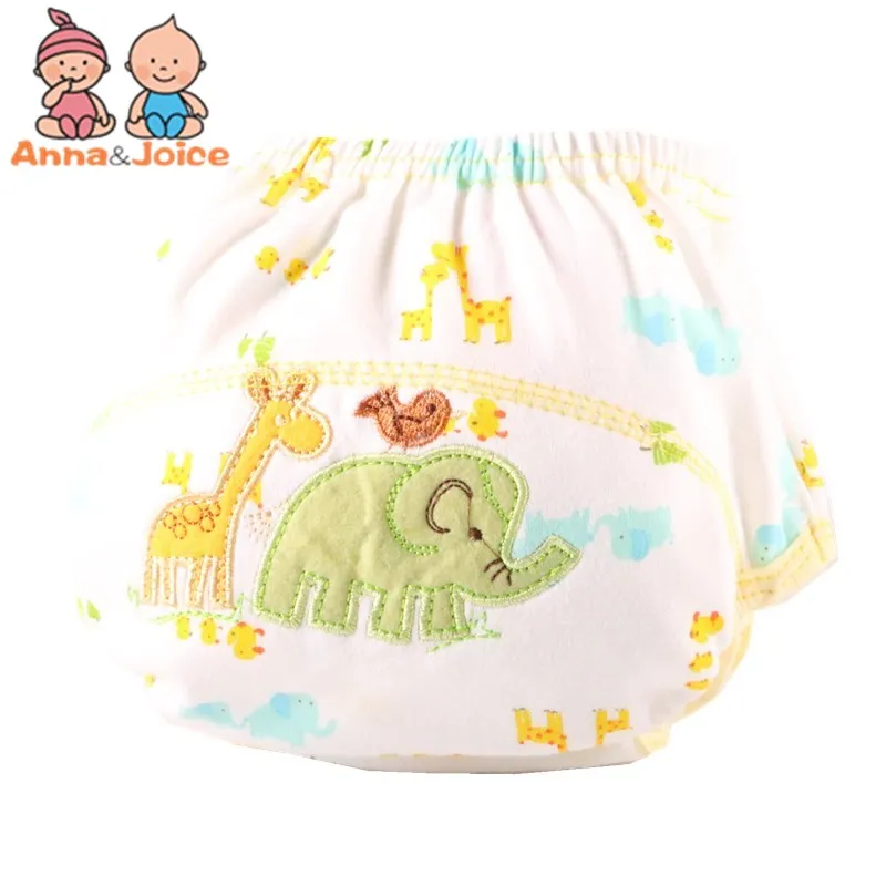 Fraldas do Bebê Calças de Treinamento Lote Reutilizáveis Fraldas Pano Fralda Lavável Crianças Bebê Algodão Calcinha 80 90 100 5 pc - 15 Mamãe e Bebê