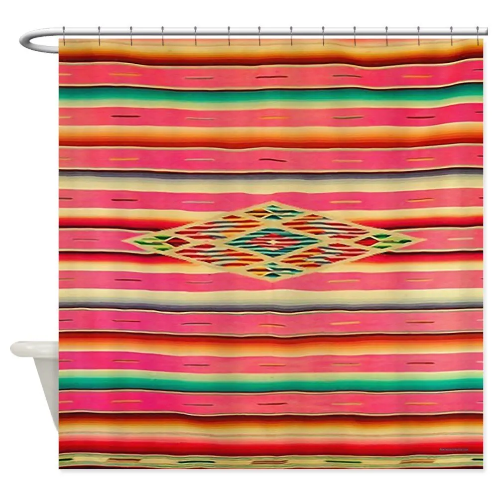 Buy Vintage Pink Mexican Serape Decorative Fabric
