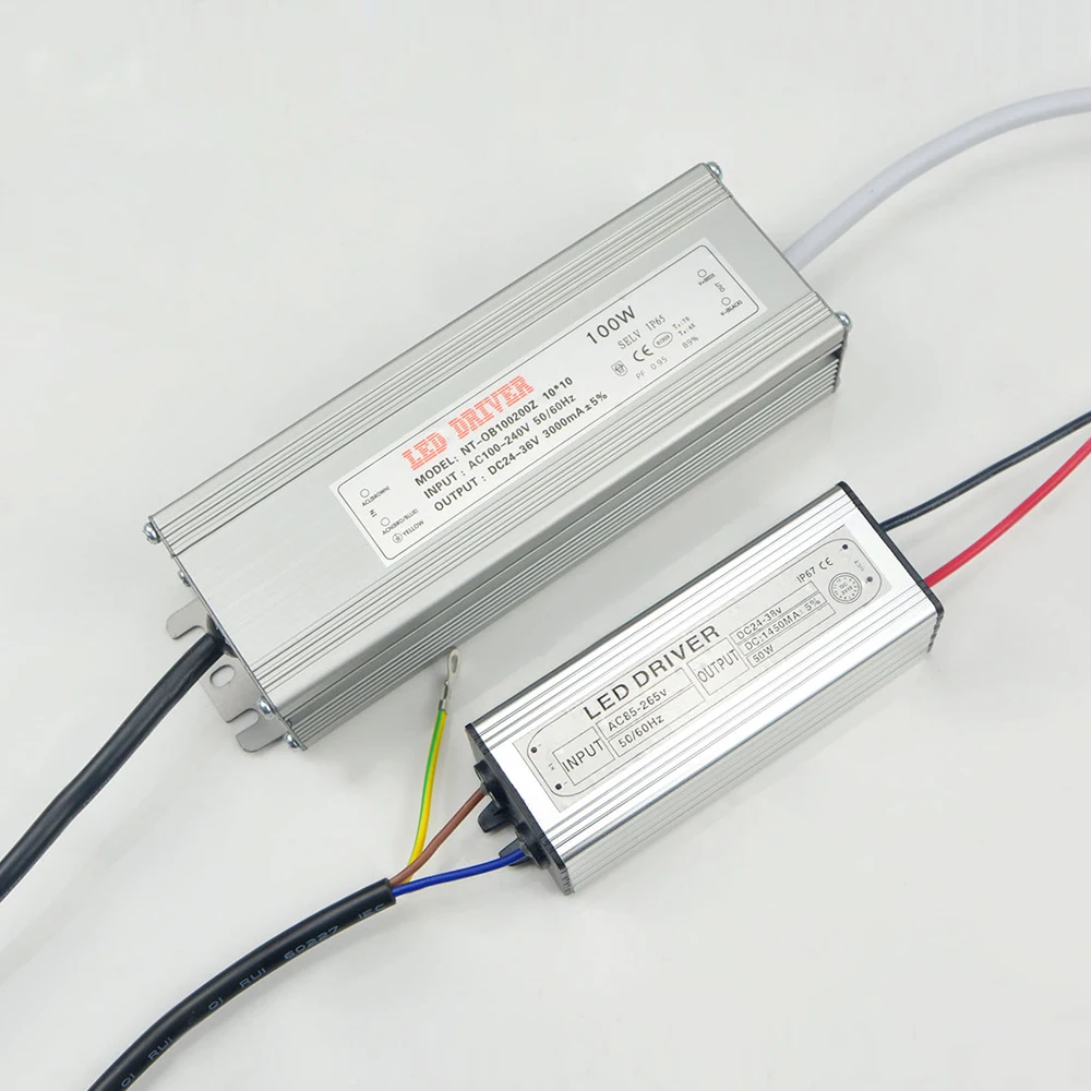 

1X AC85V-265V 10W 20W 30W 50W 100W lamp Chip Power Supply Adapter light Transformer LED Driver For DIY Floodlight Spotlight Bulb
