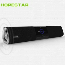 Hopestar A3 Беспроводной Bluetooth Soundbar колонки с двумя Динамик сабвуфер домашний кинотеатр 2.1 громкоговоритель 3D стерео объемный для ТВ