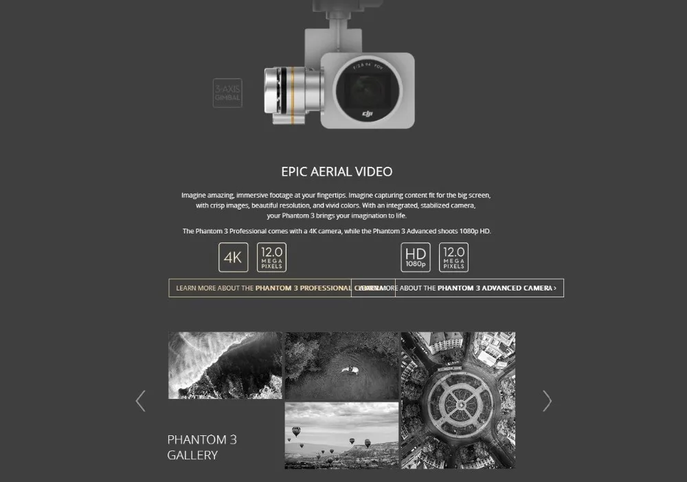 DJI Phantom 3 Professional Advance Standard Drone RTF GPS System With 4K HD Camera FPV Drones Phantom 3 RC Helicopter