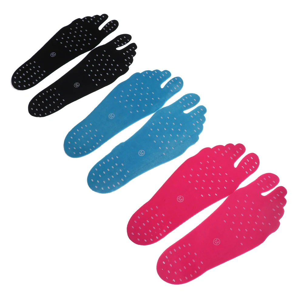 1Pair 230 * 110mm Barefoot Soles Stick Feet Pad Invisible Waterproof Anti-slip Shoes Pad Insert Beach Shoes Insoles
