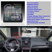 

AUTO OBD HUD For Subaru WRX STi 2010-2019 - Safety Driving Car HUD Head Up Display Screen Projector Projection To Windshield