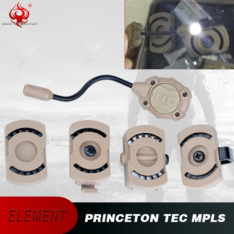 

Night-Evolution Princeton Tec MPLS Helmet Light Modular Personal Lighting System Molle Mount Military Combat Outdoor NE05012