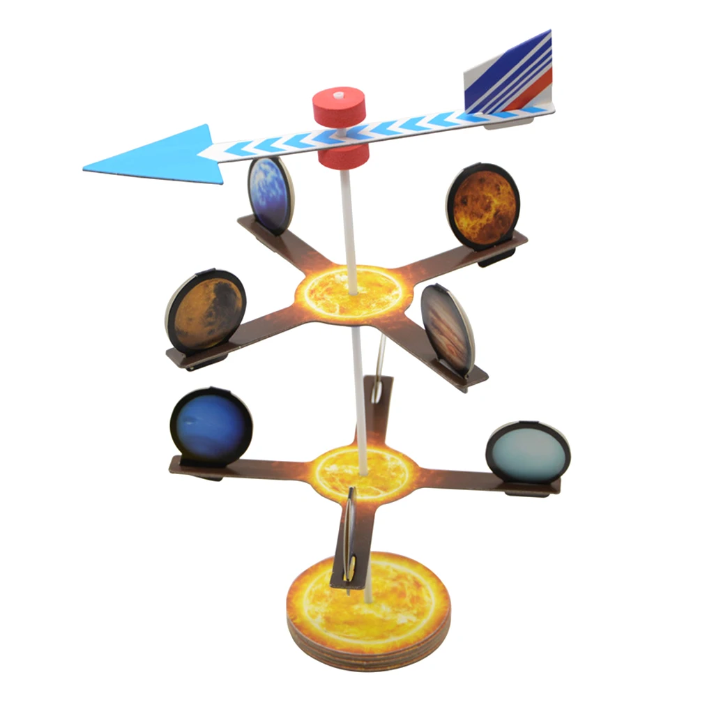 

3D Puzzle Bulding Model Kit Toy Solar System Nine Planet Model Development Science Geography Teaching Aids