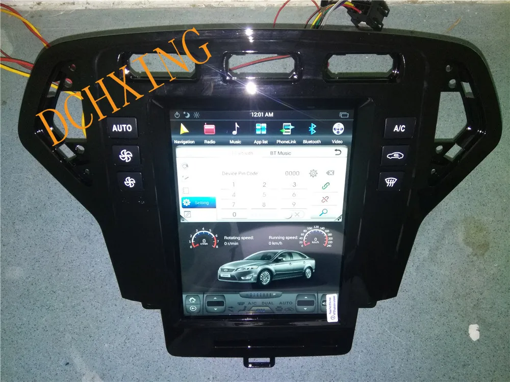 10,4 ''Tesla стиль Android 8,1 автомобильный DVD gps плеер для Ford Mondeo fusion 2007 2008 2009 2010 2011 2012 2013 PX6 CARPLAY