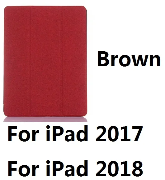 Для iPad Pro 10,5 чехол из искусственной кожи умный чехол с держателем карандаша Автоматический Режим сна для iPad 9,7 дюймов Pro 10,5 - Цвет: For iPad201718 Brown