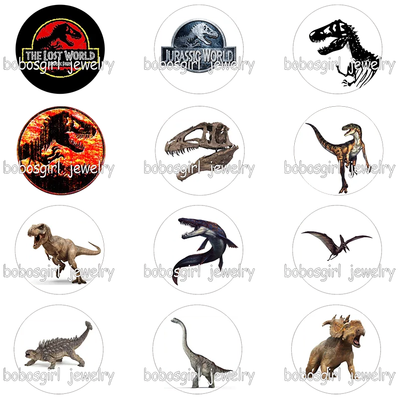 

Dinosaur Tyrannosaurus glass snap button photo print Phone Holder GS9310