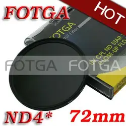 Оптовая продажа! Fotga 72 мм нейтральной плотности ND4 72 мм объектив винтами для DVD камеры DC