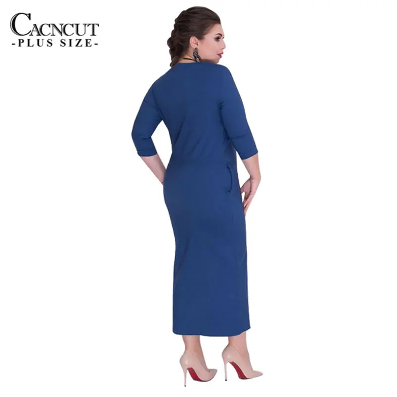 CACNCUT, 5XL, 6XL, большой размер, длинное платье, сексуальное, с разрезом, элегантное, макси, платья, весна, для женщин, для офиса, вечерние, платье, большой размер, Vestido