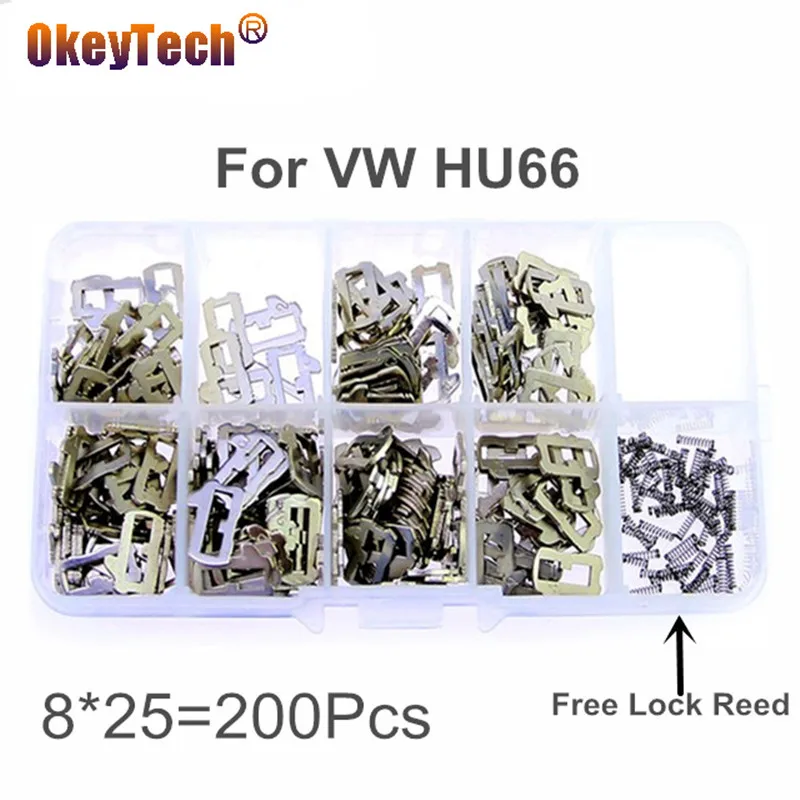 Okeytech سيارة مفتاح إصلاح اكسسوارات HU66 سيارة قفل القصب قفل لوحة لفولكس واجن HU66 الأقفال أدوات