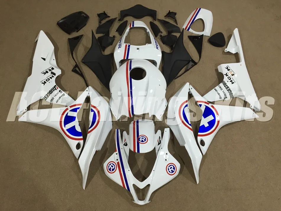 

New Injection mold Full Fairing kit Fit For Honda CBR600RR F5 2007 2008 07 08 600RR 600 ABS fairings custom white blue