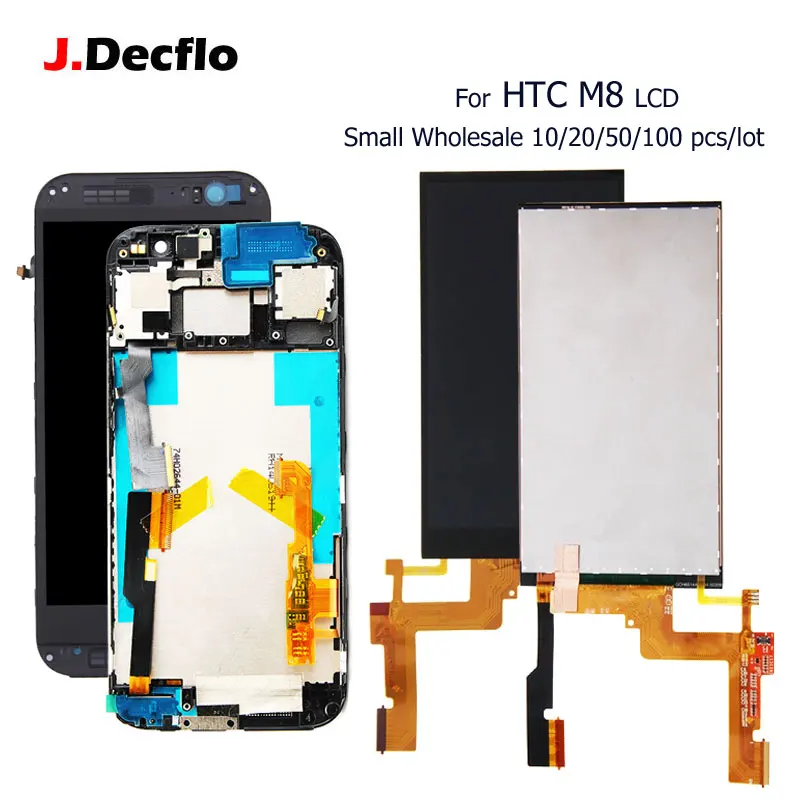 

10/20/50/100 pcs/lot Replacement For HTC ONE M8 LCD Display Touch Screen Digitizer Assembly With/No Frame Orig 5.0