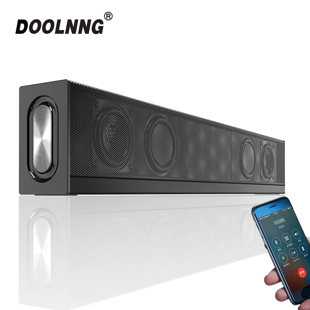 DOOLNNG 20 Вт Bluetooth динамик домашний кинотеатр Саундбар супер бас портативный