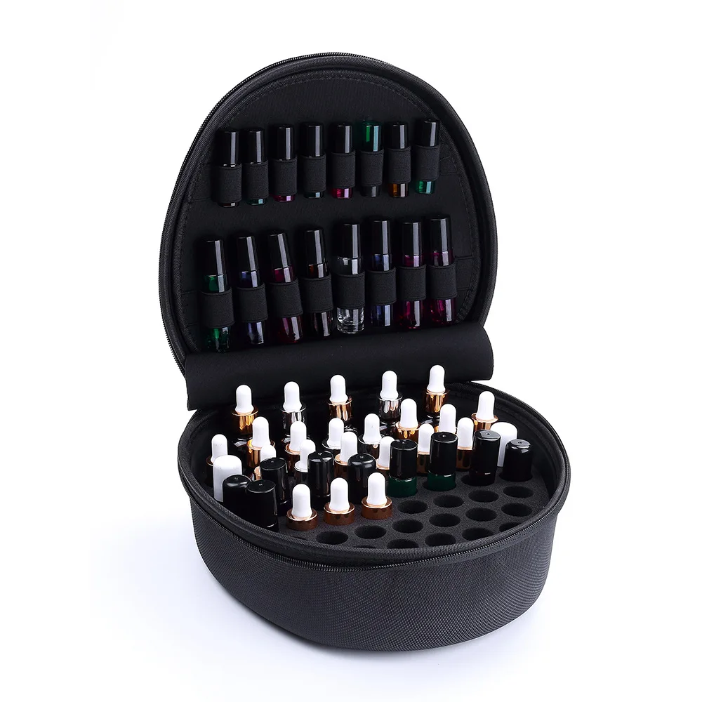 

69 Bottles EVA Essential Oil Bottle Carry Case Holder Storage Aromatherapy Hand Bag Zipper Design Shockproof Durable