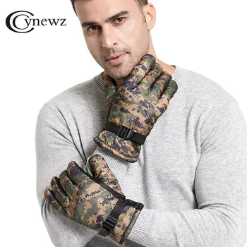 

Winter Men Gloves Camouflage Keep Warm Thicker Anti-Skid Riding Windproof Gloves Male Thicken Gloves Outdoor Sports Mittens
