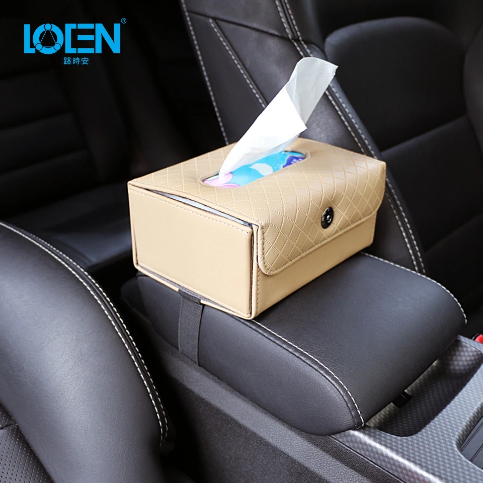 LOEN 1 шт. складная коробка для салфеток из овечьей кожи заднее сиденье автомобиля